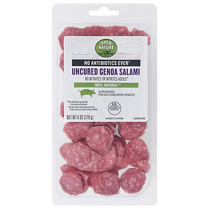 Open Nature Salami Nuggets Uncured 100% Natural Genoa - 6 Oz - Image 3