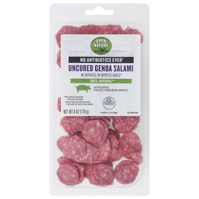 Open Nature Salami Nuggets Uncured 100 Natural Genoa 6 Oz Vons