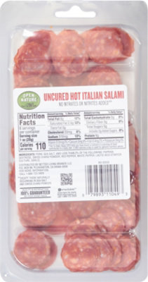 Open Nature Salami Nuggets Uncured 100% Natural Italian Hot - 6 Oz - Image 7