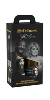 19 Crimes Snoop Cali Red And Martha Chardonnay Wine Gift Set - 2-750 Ml - Image 1