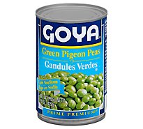 Goya Prime Premium Peas Green Pigeon Low Sodium Can - 15 Oz