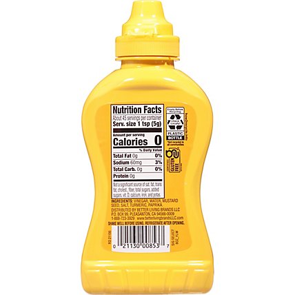 Signature SELECT Mustard Traditional Yellow Bottle - 8 Oz - Image 6