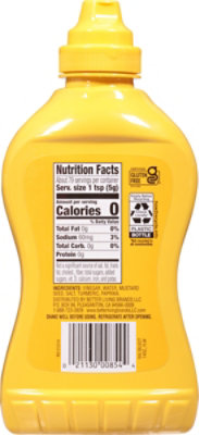 Signature SELECT Mustard Traditional Yellow Bottle - 14 Oz - Image 7