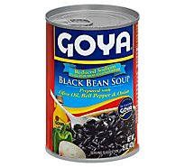 Goya Soup Black Bean Reduced Sodium Can - 15 Oz