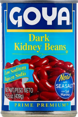 Goya Prime Premium Beans Kidney Dark Low Sodium Can - 15.5 Oz - Image 2