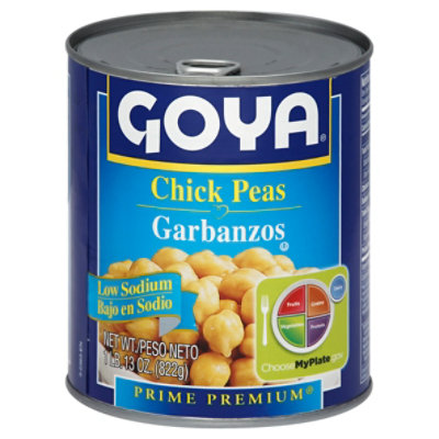 Goya Peas Chick Premium Low Sodium Can - 29 Oz