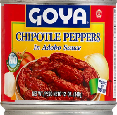 Goya Peppers Chipotle In Adobo Sauce Can - 12 Oz - Image 1