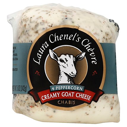 Laura Chenels Chevre Goat Cheese Chabis & Pepper - 5 Oz - Image 1