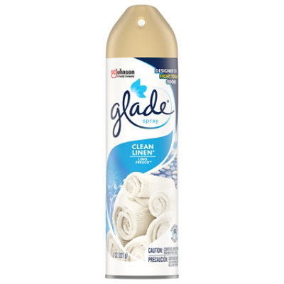 Glade Clean Linen Room Spray Air Freshener - 8 Oz - Image 1