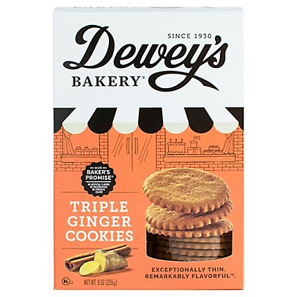 Dewey's Bakery Moravian Triple Ginger Cookies - 9 Oz - Image 3