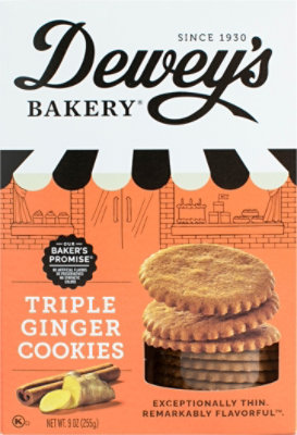 Dewey's Bakery Moravian Triple Ginger Cookies - 9 Oz - Image 2