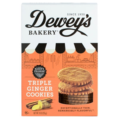 Dewey's Bakery Moravian Triple Ginger Cookies - 9 Oz - Image 1