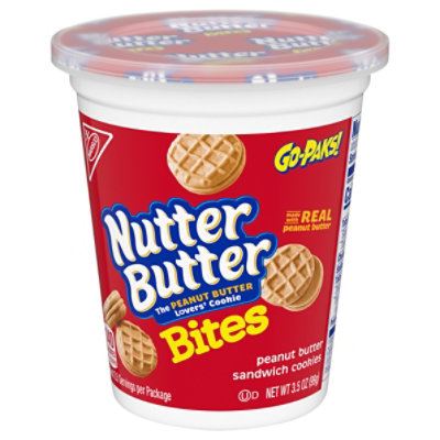 Nutter Butter Cookies Sandwich Peanut Butter Bites Go Packs - 3.5 Oz -  Safeway