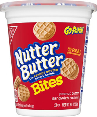 Nutter Butter Cookies Sandwich Peanut Butter Bites Go Packs - 3.5 Oz - Image 2