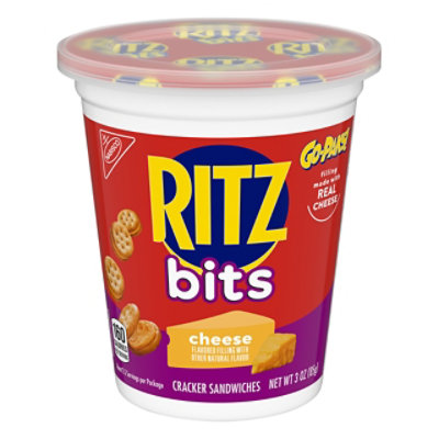 RITZ Crackers Sandwiches Bits Cheese Go Paks - 3 Oz - Image 1