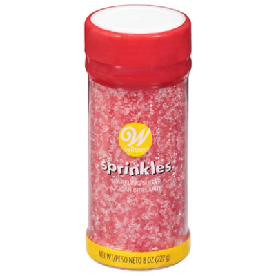 Wilton Sprinkles Red & White Sparkling Sugars - 8 Oz
