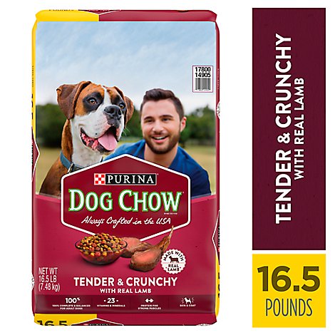 Dog Chow Dog Food Dry Tender & Crunchy Lamb - 16.5 Lb