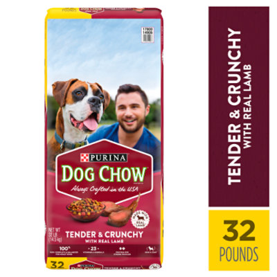 Dog Chow Dog Food Dry Tender & Crunchy Lamb - 32 Lb