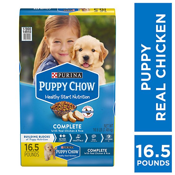 Puppy Chow Dog Food Dry Complete Chicken - 16.5 Lb