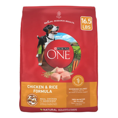 Purina ONE Smartblend Natural Chicken Rice Dry Dog Food 16.5 Lbs safeway