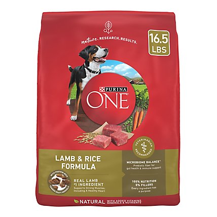 Purina ONE Smartblend Lamb And Rice Dry Dog Food - 16.5 Lb - Image 1