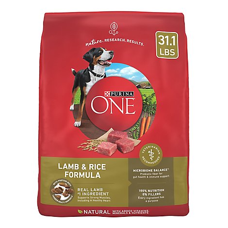 Purina ONE Smartblend Lamb & Rice Dry Dog Food - 31.1 Lbs
