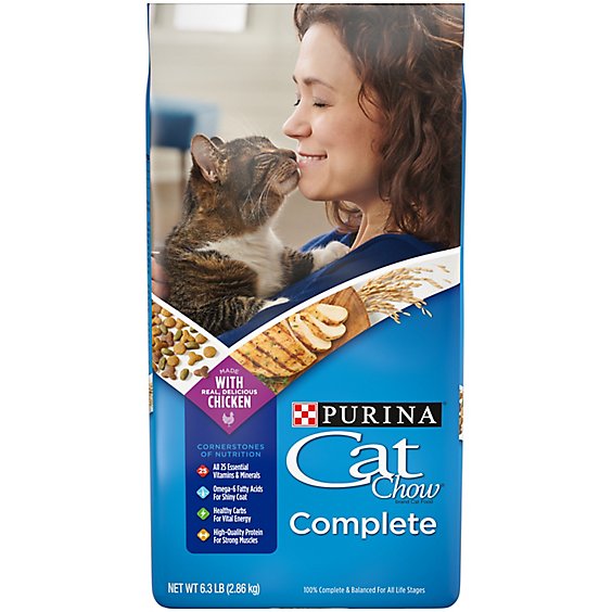 Purina Cat Chow Cat Food Dry Complete Chicken - 6.3 Lb