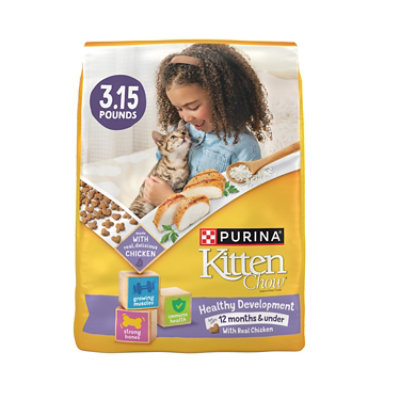 Purina Kitten Chow Nurture Chicken Dry Cat Food 3.15 Lbs safeway