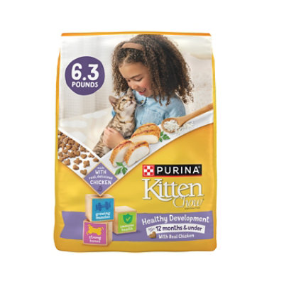 Purina Kitten Chow Nurture Chicken Dry Cat Food - 6.3 Lbs - Image 1