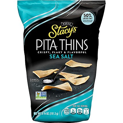 Stacy's Sea Salt Baked Pita Chips - 6.75 Oz - Image 2