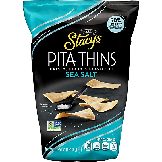 Stacy's Sea Salt Baked Pita Chips - 6.75 Oz
