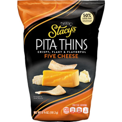 Stacy's Five Cheese Baked Pita Thins Crisps - 6.75 Oz - Image 1