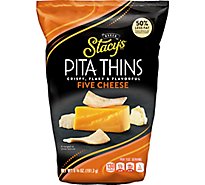 Stacy's Five Cheese Baked Pita Thins Crisps - 6.75 Oz
