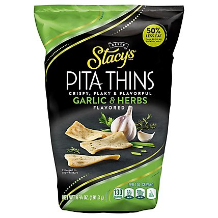 Stacy's Garlic and Herb Pita Thins Crisps - 6.75 Oz - Image 3