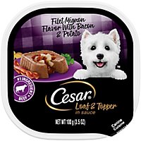 Cesar Filet Mignon With Bacon & Potato Loaf Adult Wet Dog Food - 3.5 Oz - Image 1