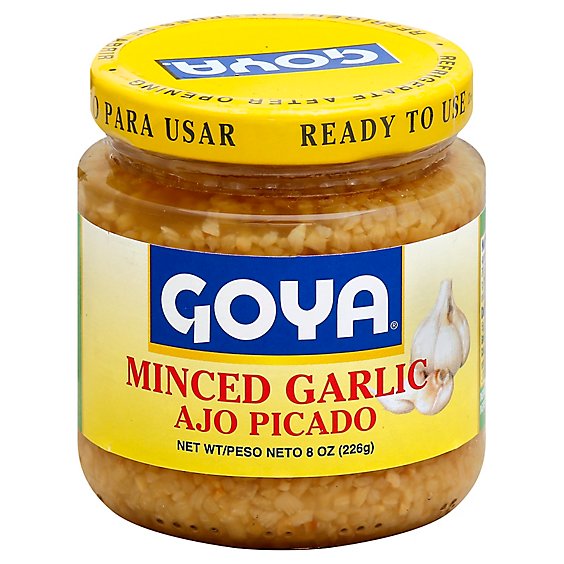 Goya Garlic Minced Jar - 8 Oz