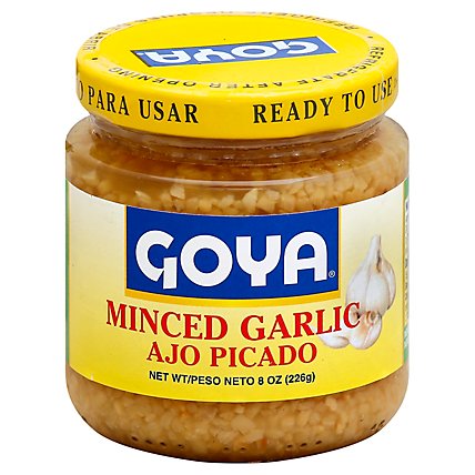 Goya Garlic Minced Jar - 8 Oz - Image 1