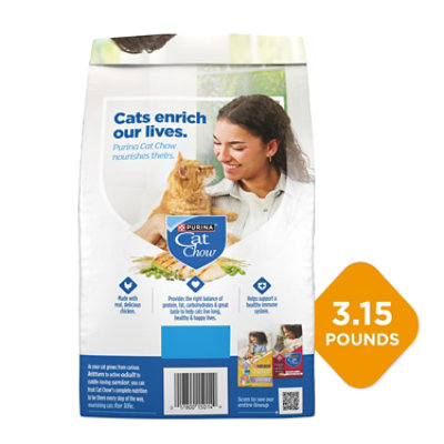 Purina Cat Chow Complete High Protein Dry Cat Food With Real Chicken - 3.15 Lb - Image 3