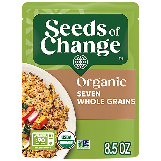 Seeds of Change Orgainc Rice Seven Whole Grains Pouch - 8.5 Oz