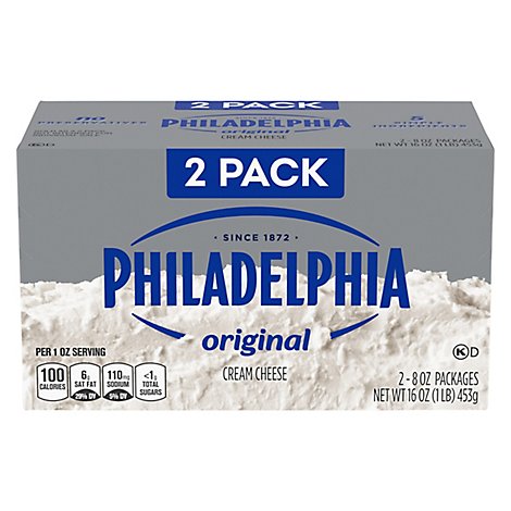 Philadelphia Cheese Cream Original Pack - 2-8 Oz