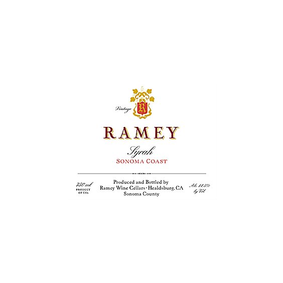 Ramey Syrah Sonoma Coast Wine - 750 Ml