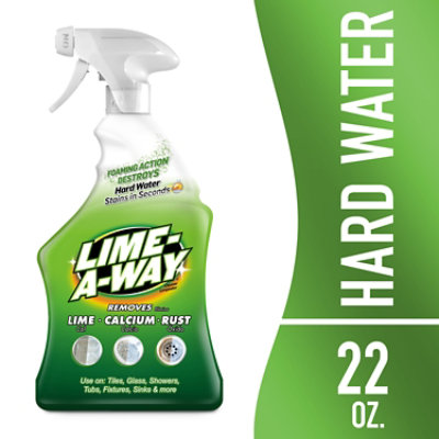 Lime-A-Way Bathroom Cleaner Spray 22oz Removes Lime Calcium Rust - Image 1