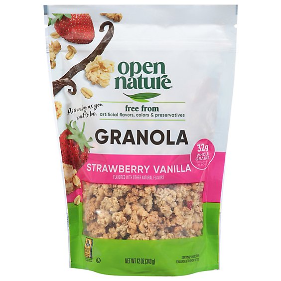 Open Nature Granola Strawberry Vanilla - 12 Oz