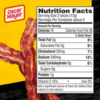 Oscar Mayer Fully Cooked Thick Cut Bacon Slices Box - 2.52 Oz - Image 6