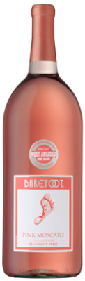 Barefoot Cellars Pink Moscato Wine - 1.5 Liter - Image 1