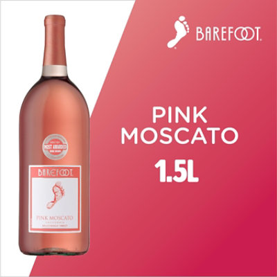 Barefoot Cellars Pink Moscato Wine - 1.5 Liter - Image 2