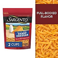 Sargento Off the Block Cheese Shredded Sharp Cheddar - 8 Oz - Image 1