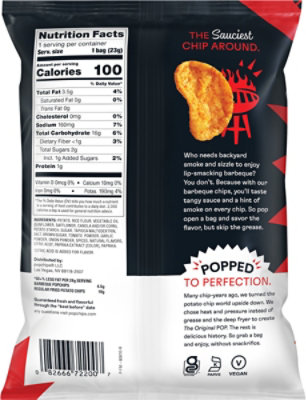 popchips Popped Chip Snack Barbeque Potato - 0.8 Oz - Image 6