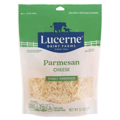 Lucerne Cheese Finely Shredded Parmesan 12 Oz Albertsons