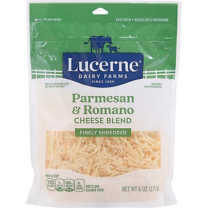 Lucerne Cheese Finely Shredded Parmesan & Romano - 6 Oz - Image 2